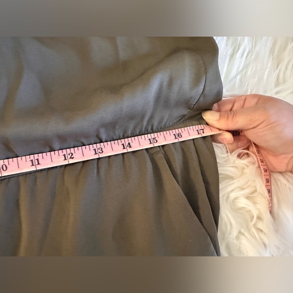 Olive green capped sleeve jumpsuit - Picture 14 of 14